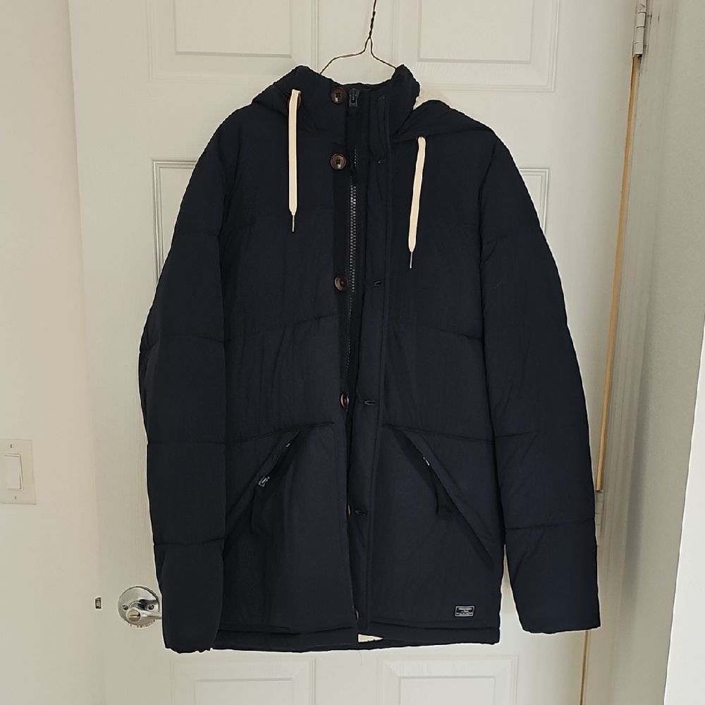 Abercrombie & Fitch Navy Puffer Jacket